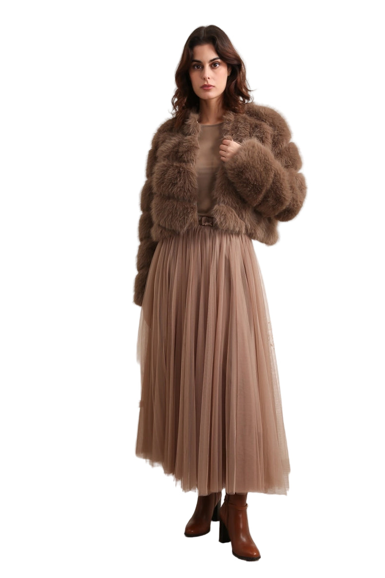 Short Faux Fur Jacket