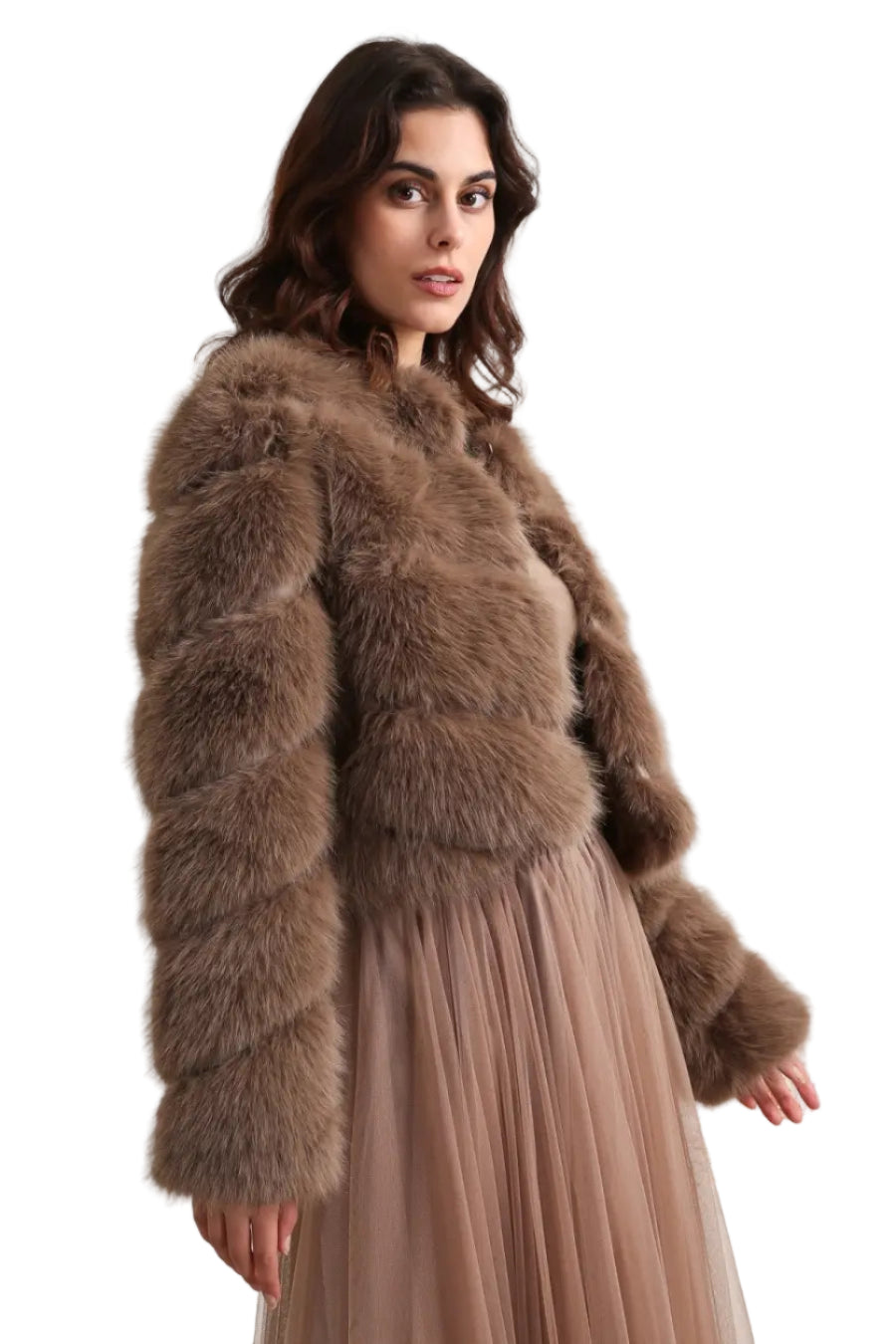 Short Faux Fur Jacket