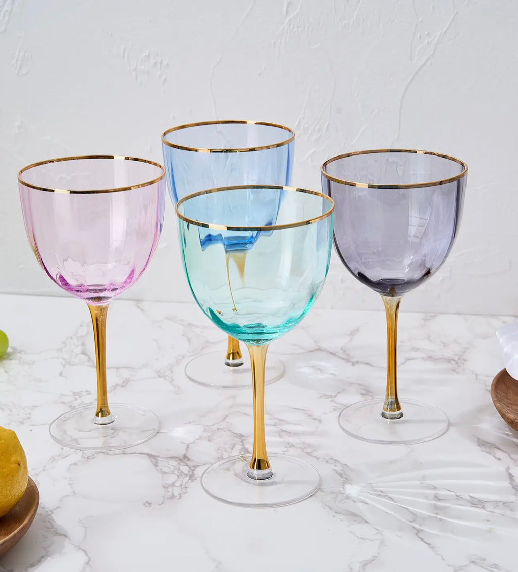 Crystal Deco Wine glass