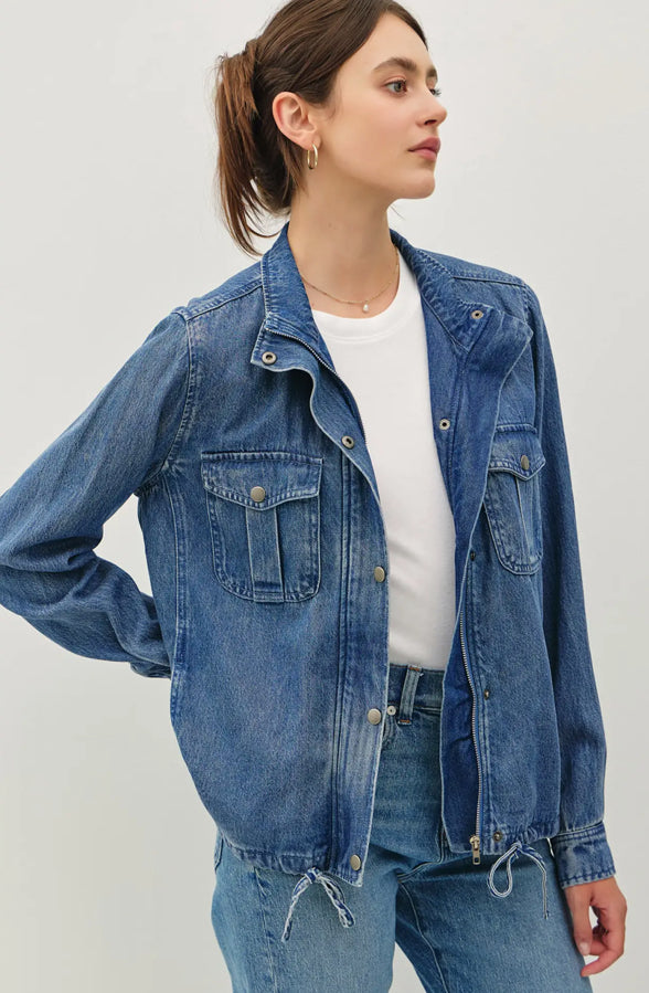 Denim Tencel Utility Jacket