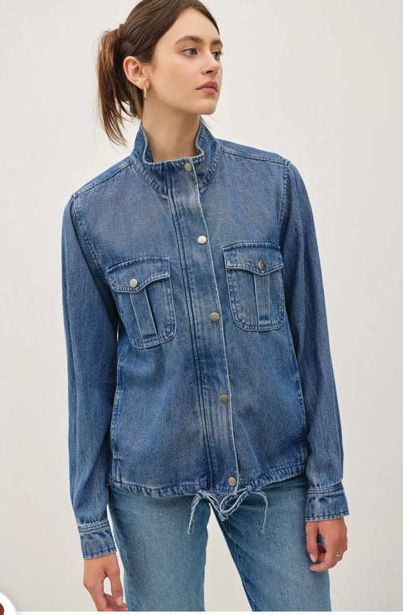 Denim Tencel Utility Jacket