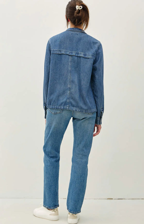 Denim Tencel Utility Jacket