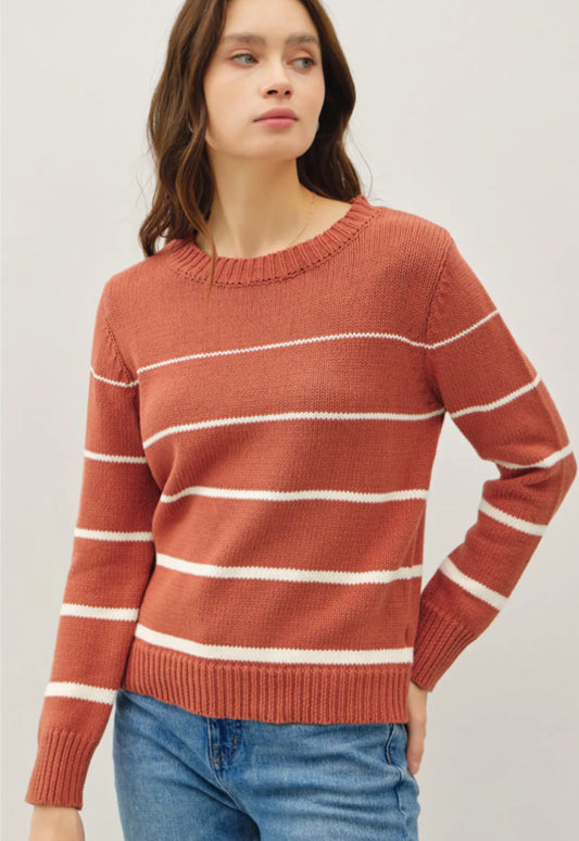 Poppy Stripe Sweater