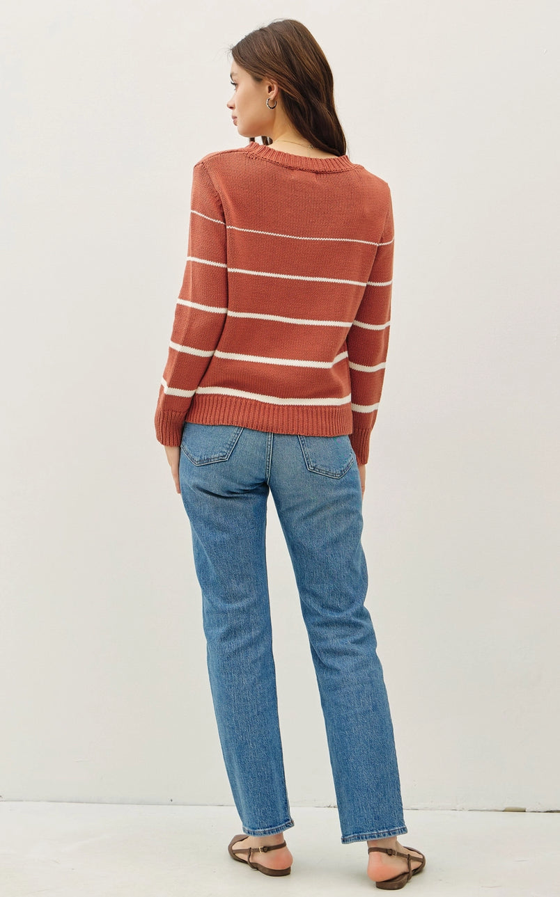 Poppy Stripe Sweater