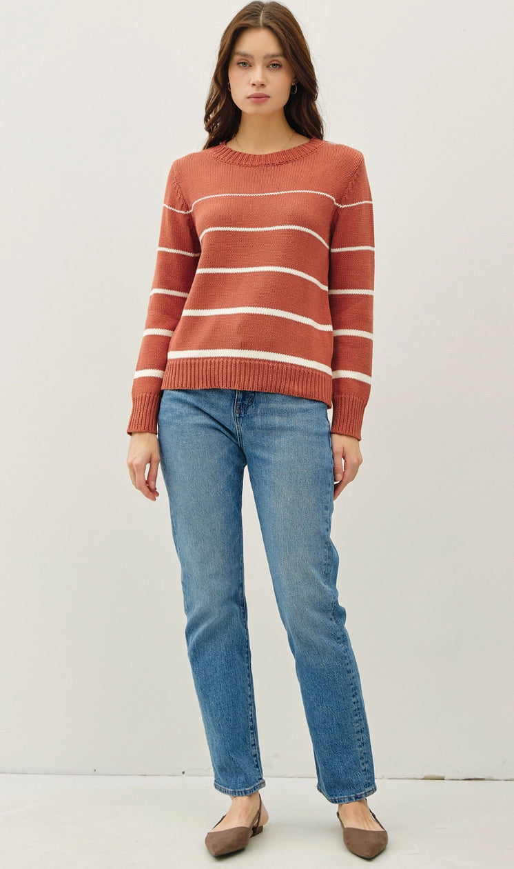 Poppy Stripe Sweater