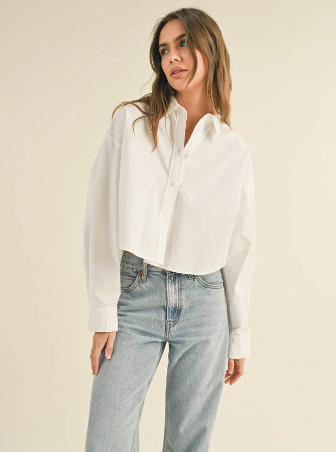 Cropped Buttondown Shirt