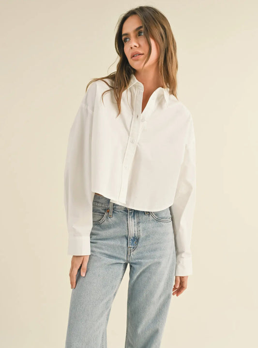 Cropped Buttondown Shirt