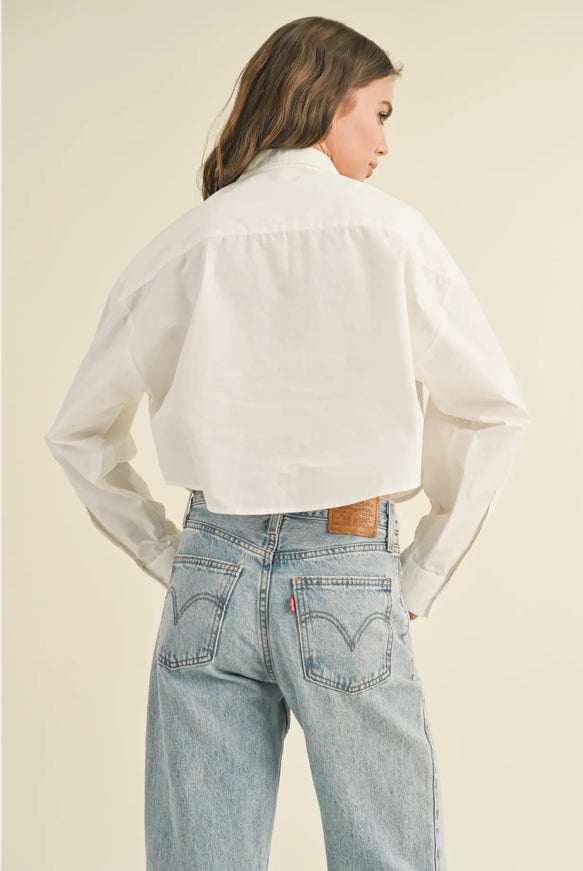 Cropped Buttondown Shirt