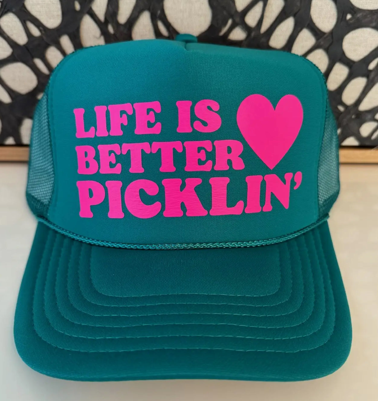 Life Is Better Picklin'- Jade Trucker Hat