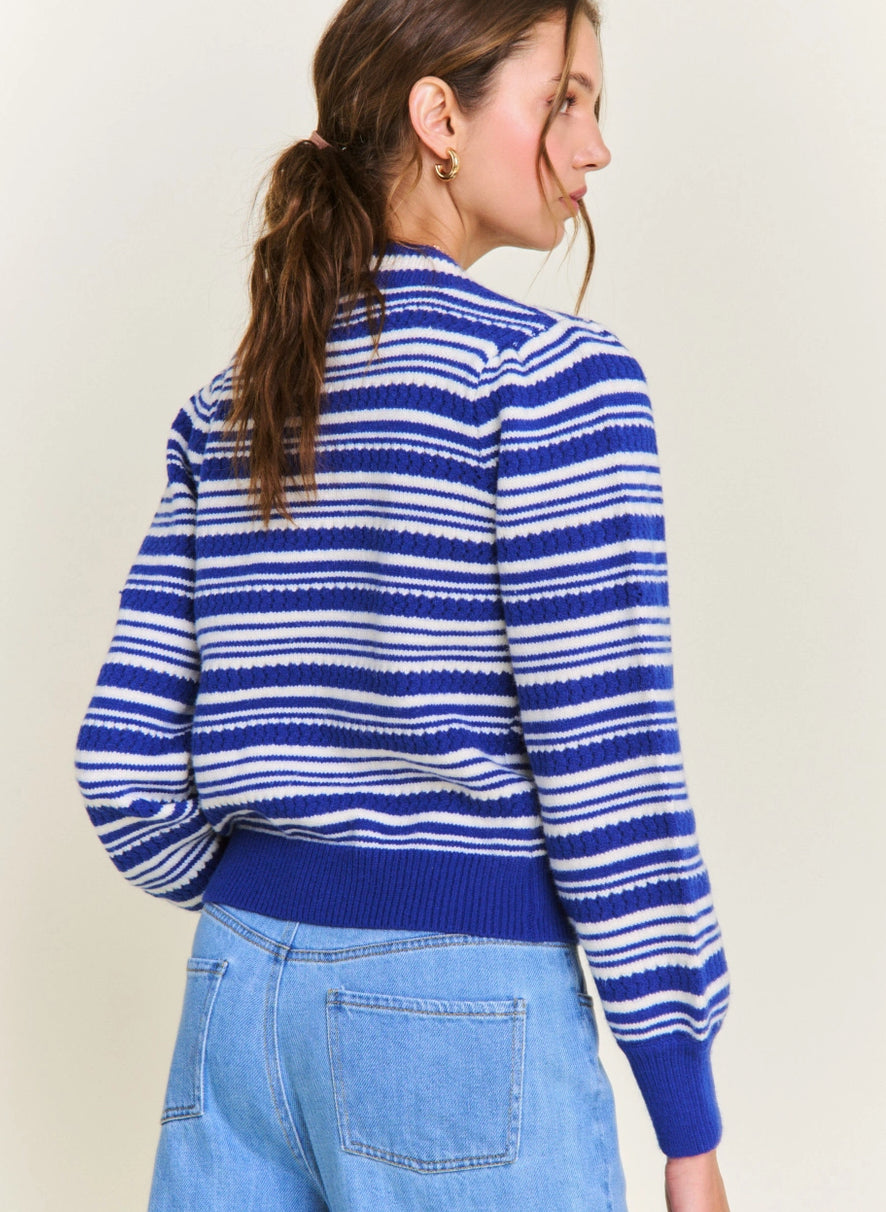 Stripe Knit Cardigan