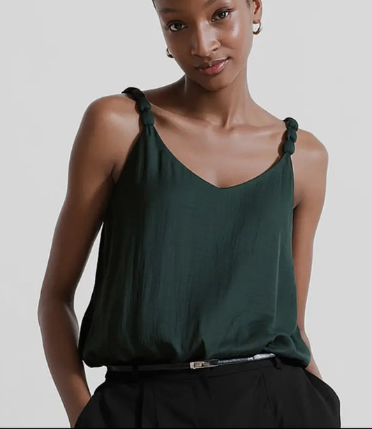 Billow strap tank top