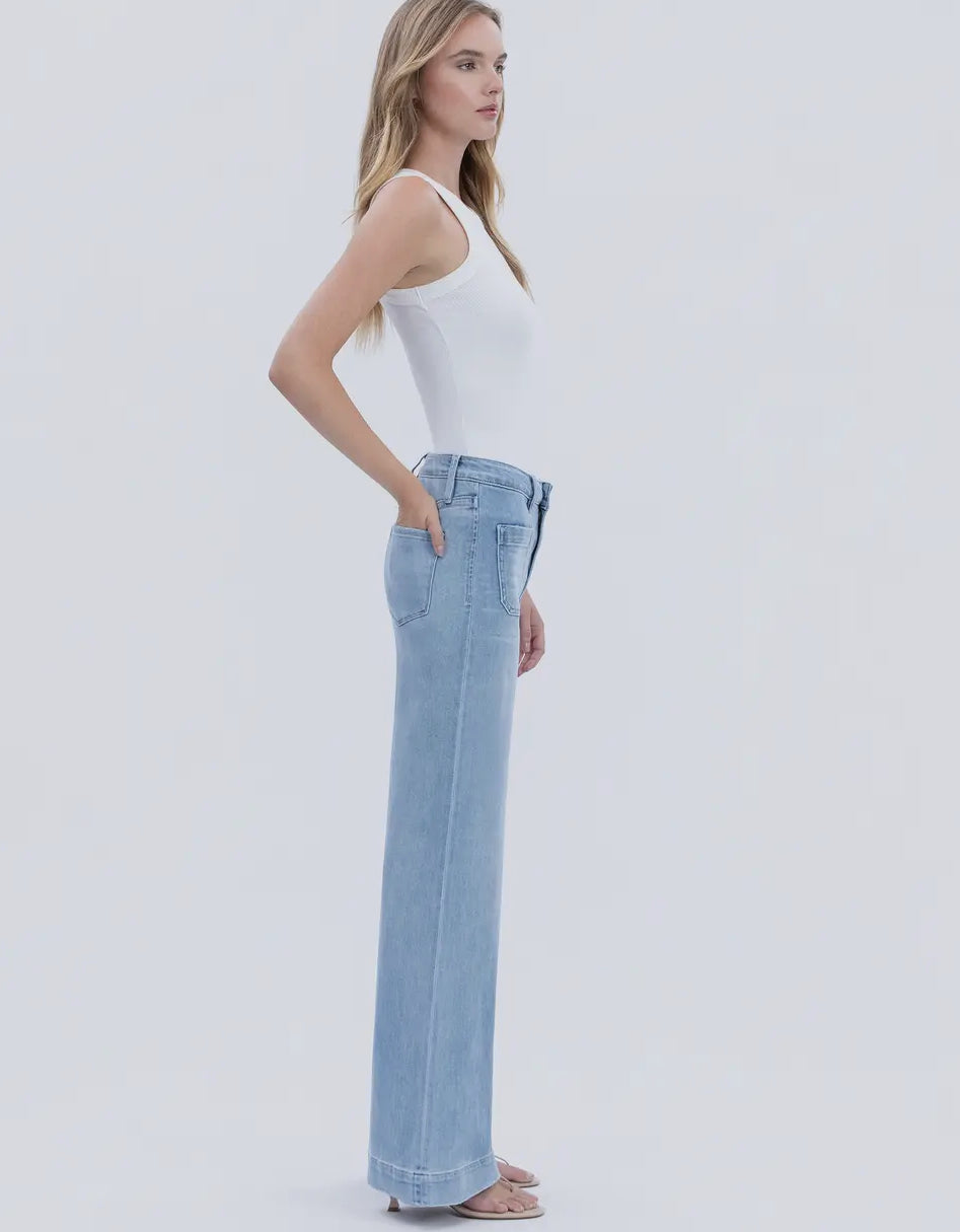High Rise Wide Trouser Jeans