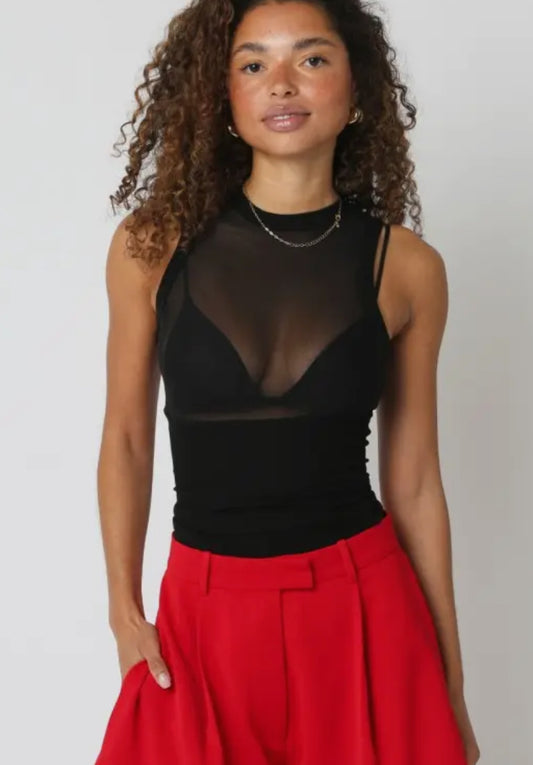 Mallory Mesh Top