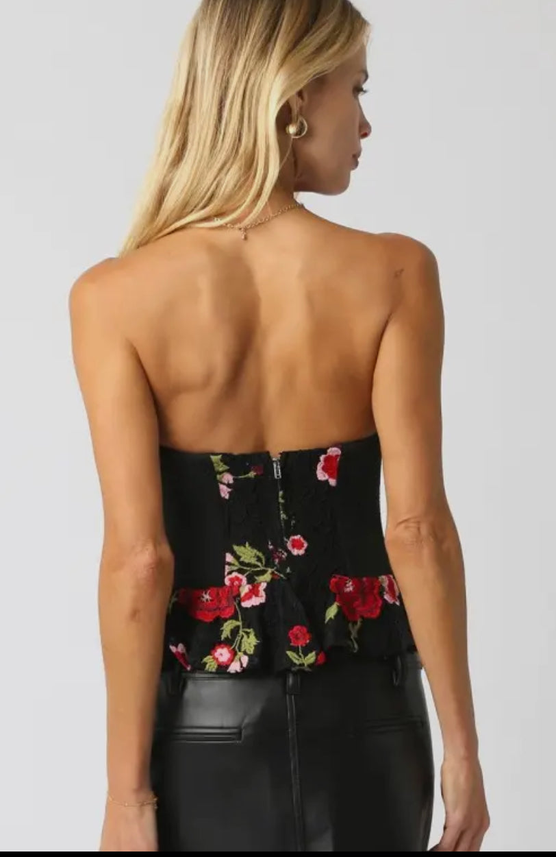 Abby Floral Tube Top(preorder)