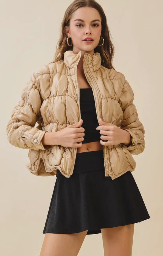 Light Weight Quilted Puffer Jacket