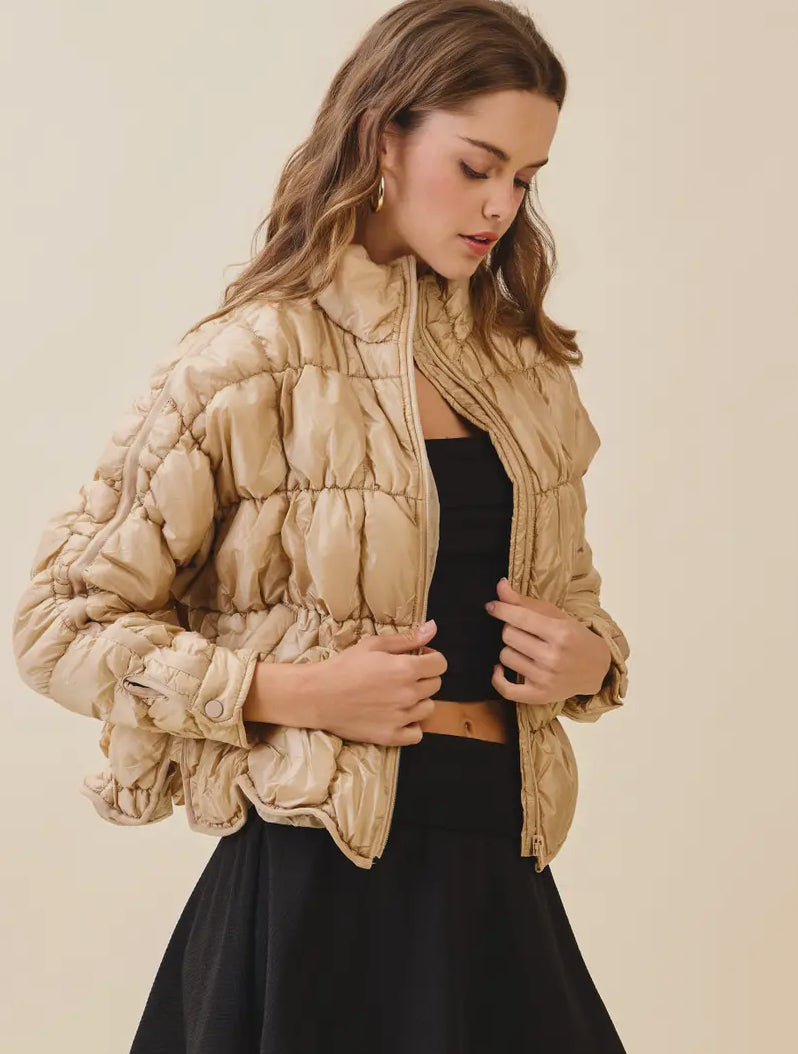 Light Weight Quilted Puffer Jacket