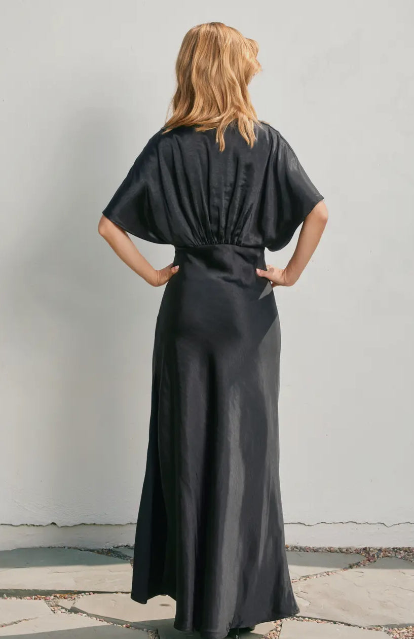 Like Butter Satin Maxi Dress