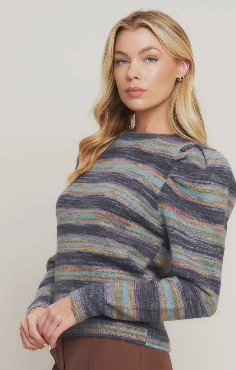 Stripe knit Sweater