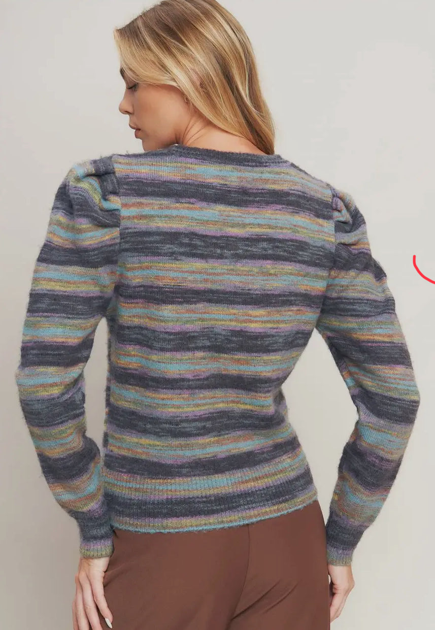 Stripe knit Sweater
