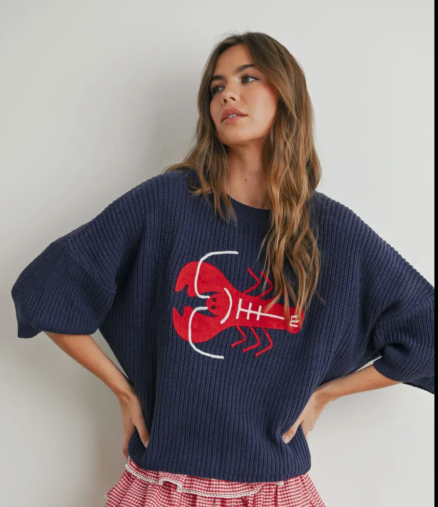 Lobster knit sweater