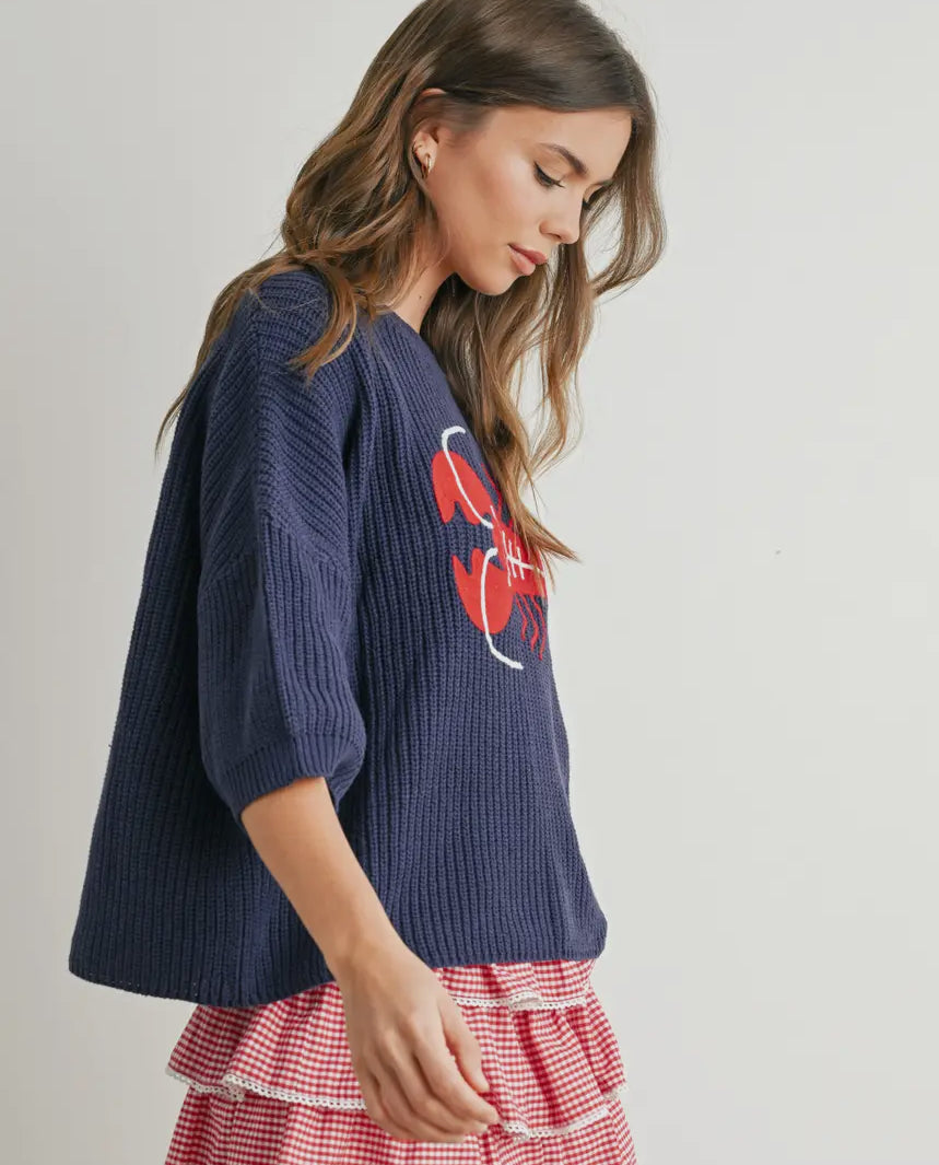 Lobster knit sweater