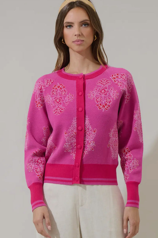 Muncie floral cardigan