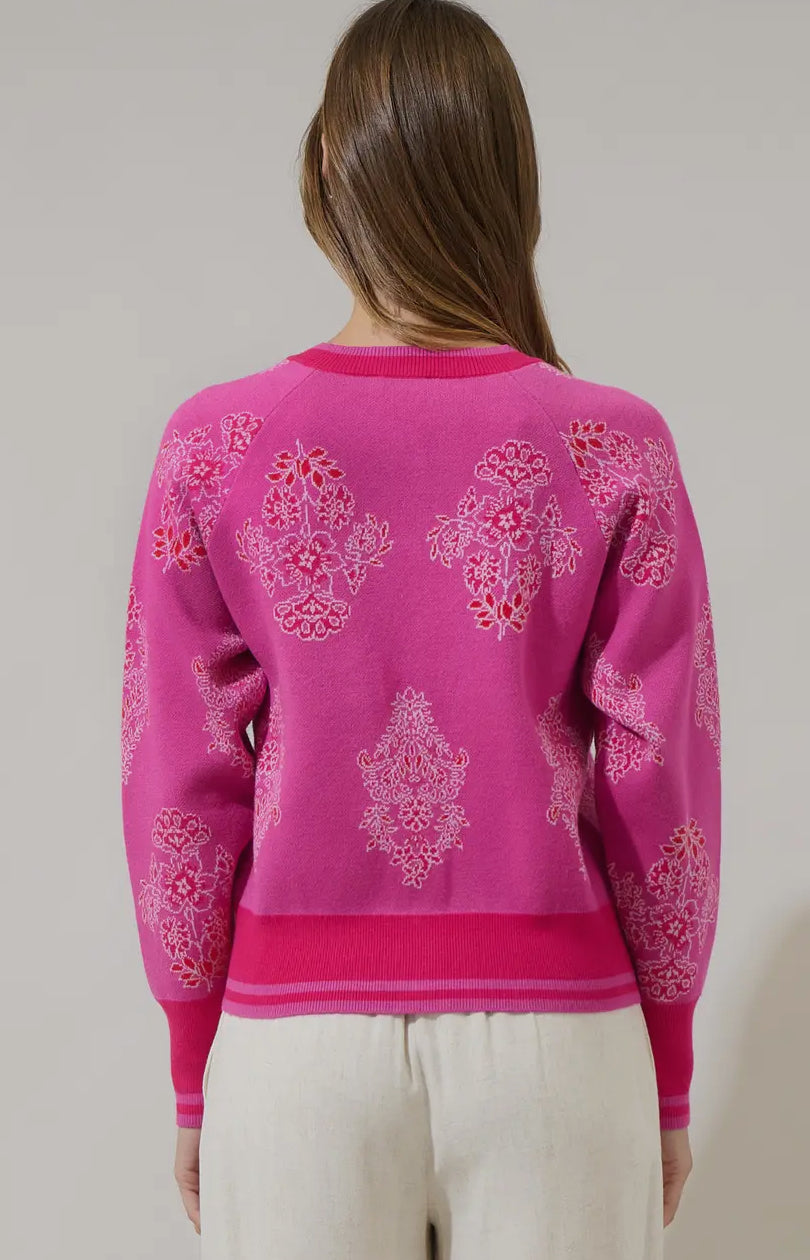 Muncie floral cardigan