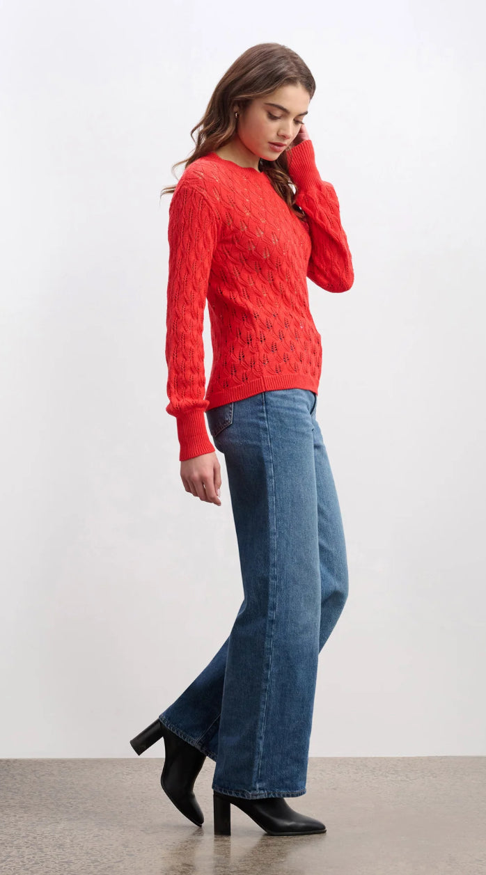 Iris Sweater Ruby Red