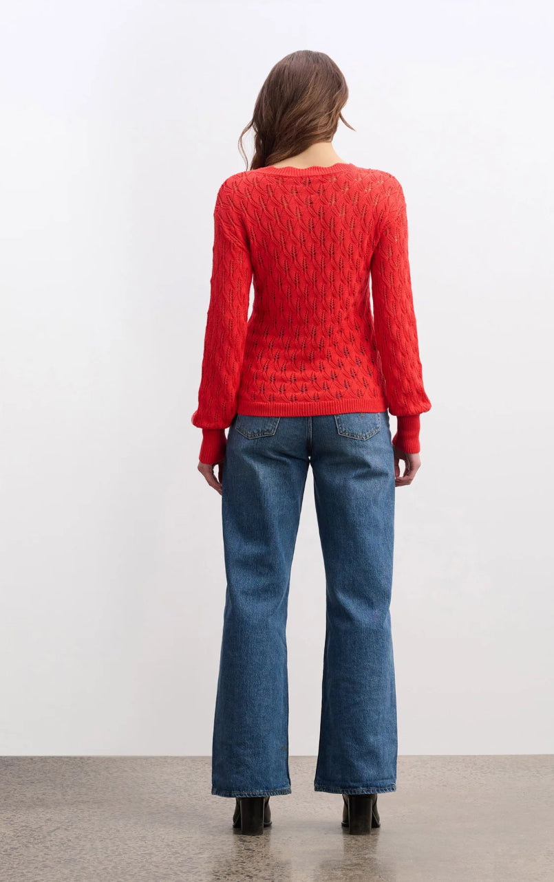 Iris Sweater Ruby Red