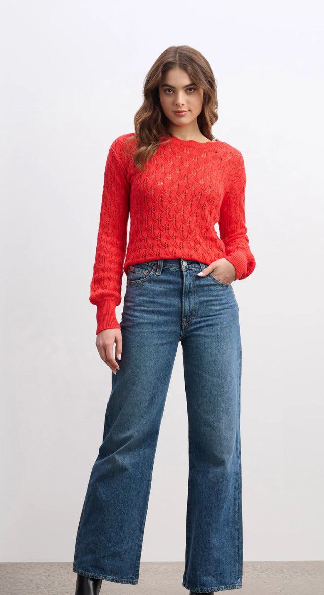 Iris Sweater Ruby Red
