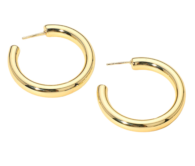 High Shine Gold Hoop