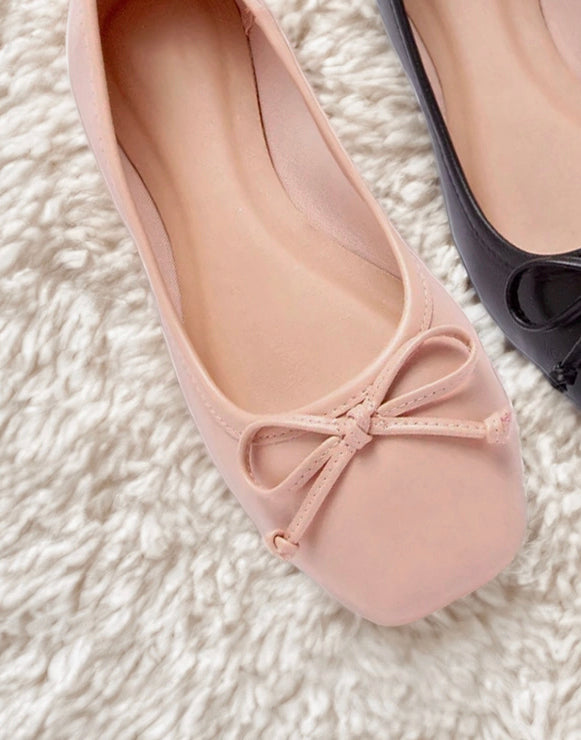 Square-Toe Ballet Flats (preorder)