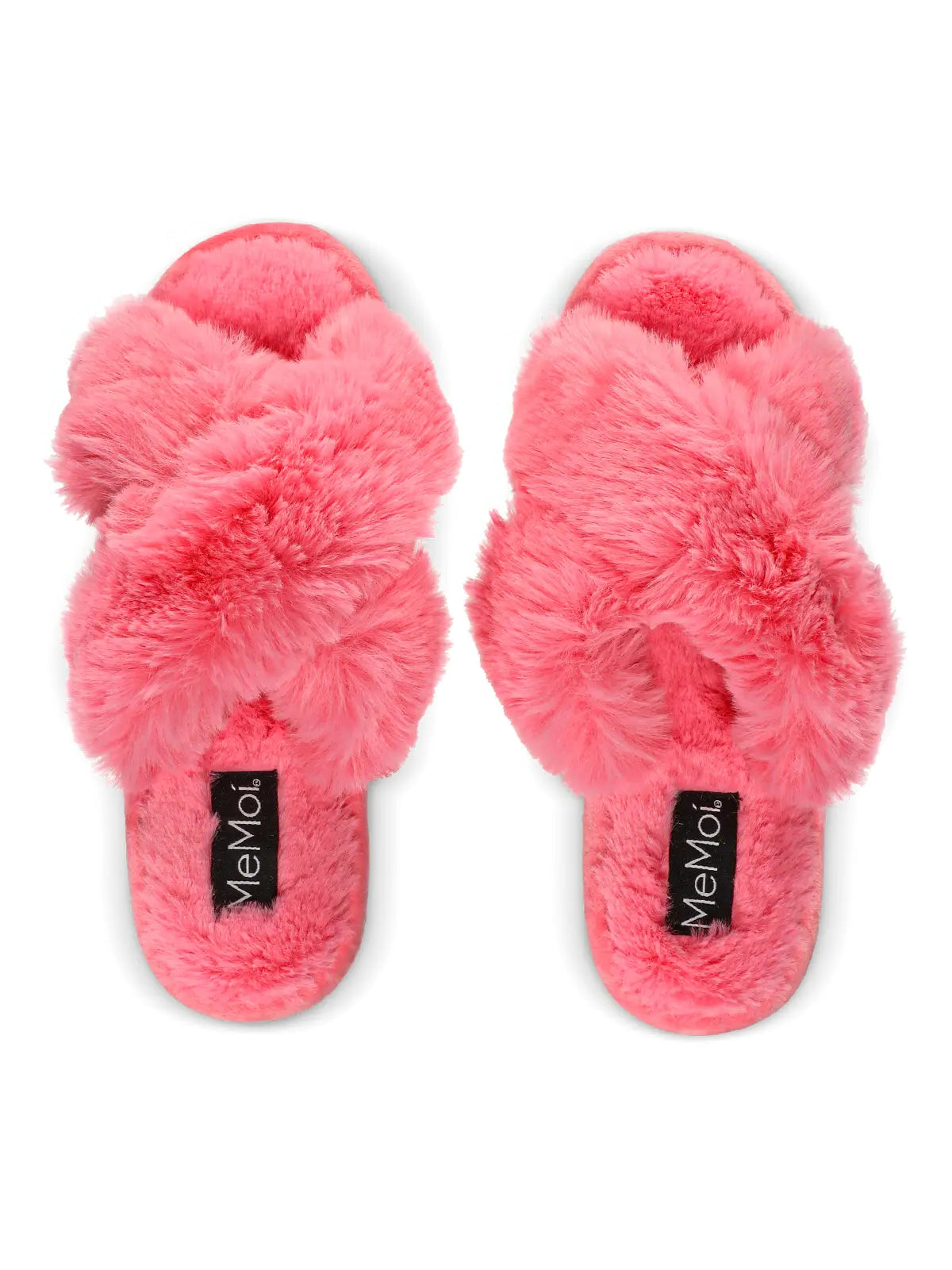 Faux Fur Open Toe Plush Slipper