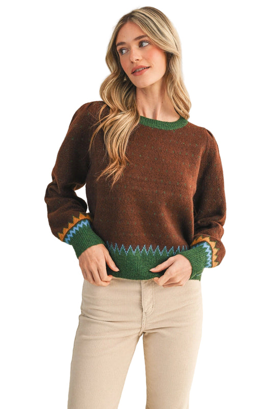 Geometric Knit Sweater