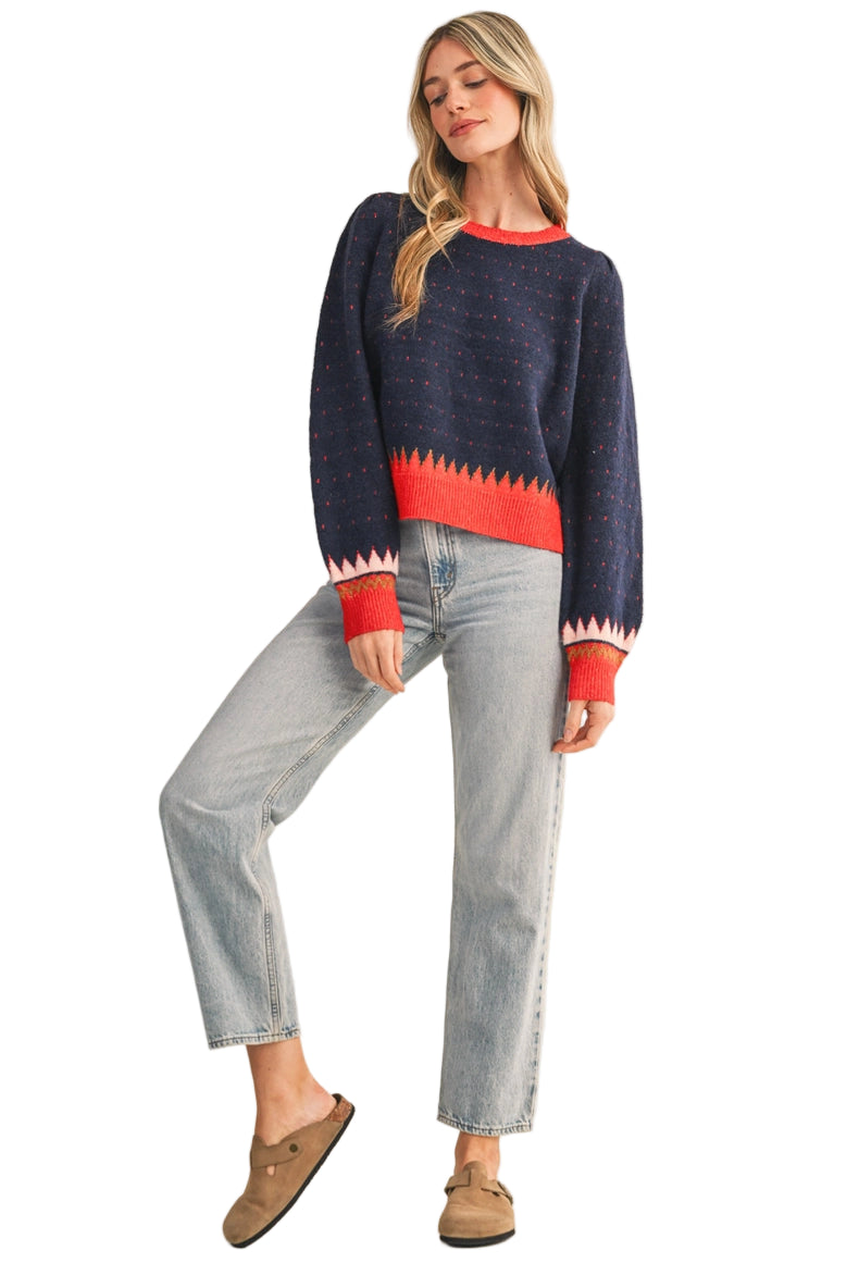 Geometric Knit Sweater