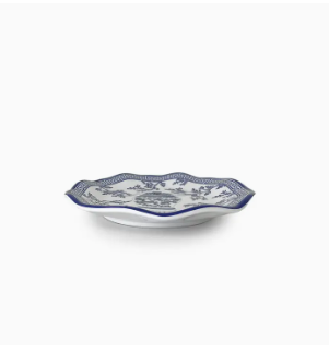 Blue & White Pagoda 5.5" Appetizer Plate