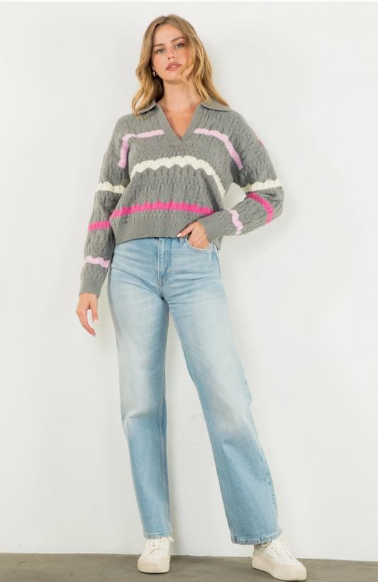 Long Sleeve Knit Sweater