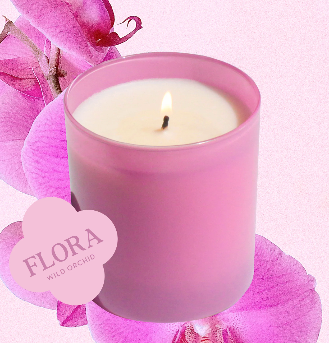 Flora 9 oz. Soy Candle (Wild Orchid)