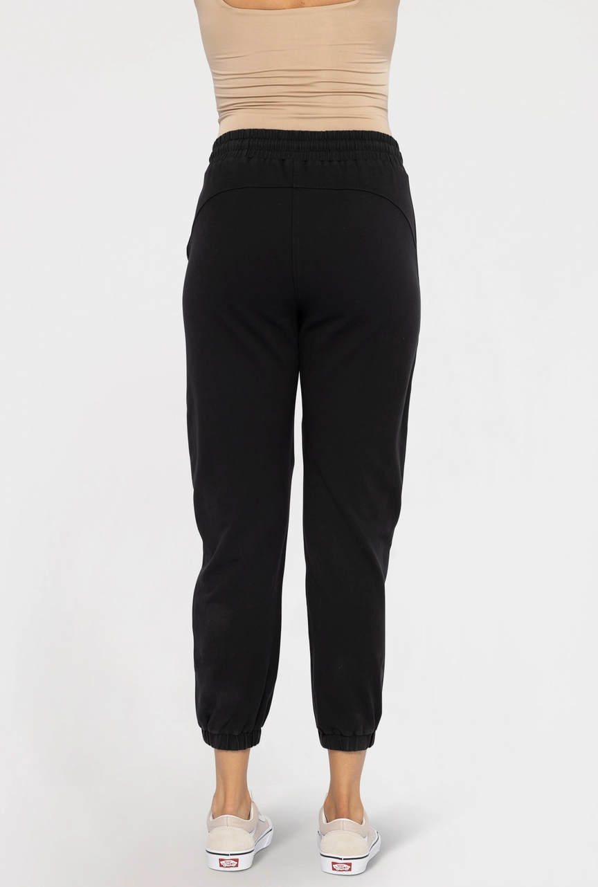 Swoop Back Twill Joggers