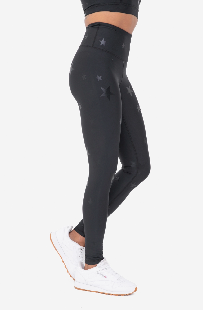 Black Star Foil High-Waisted Leggings