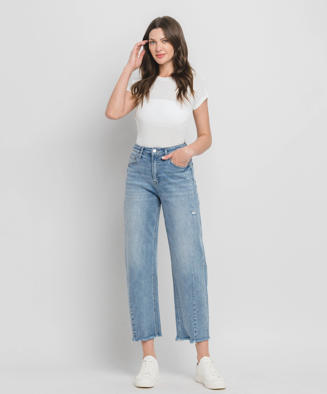 Super High Rise Barrel Leg Jeans