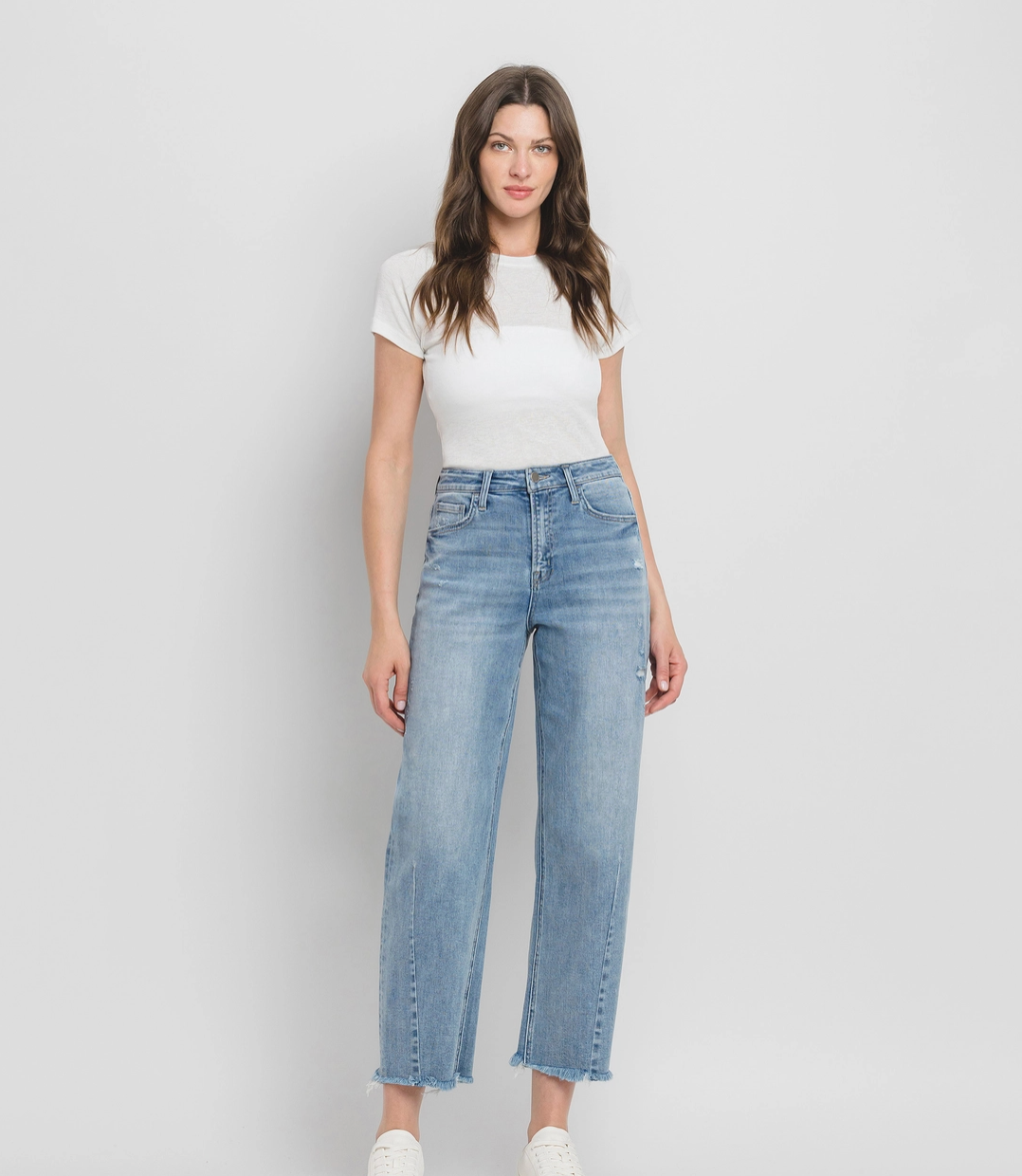 Super High Rise Barrel Leg Jeans