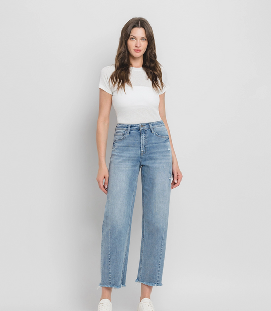 Super High Rise Barrel Leg Jeans