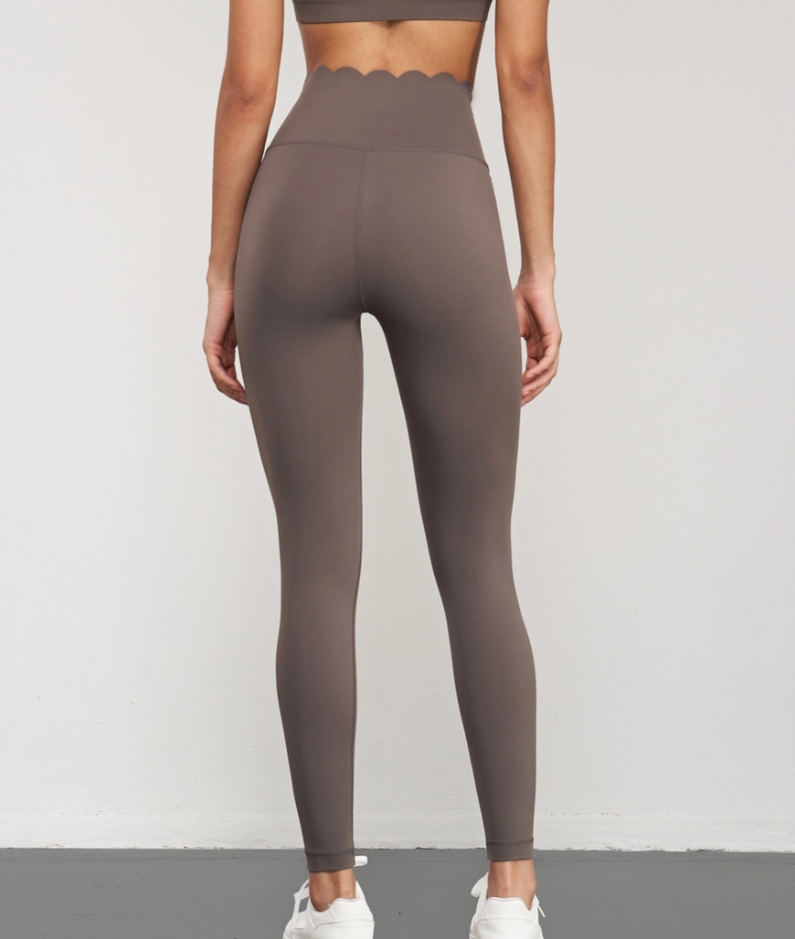 Scallop High Waist Leggings