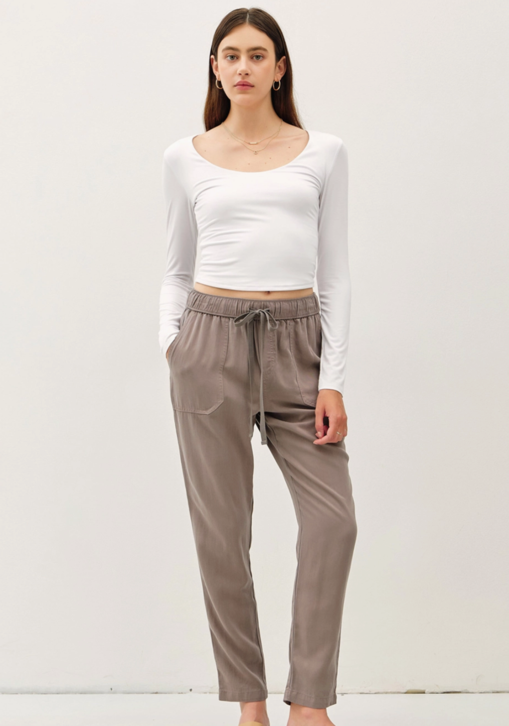 Tencel Tapered Pants