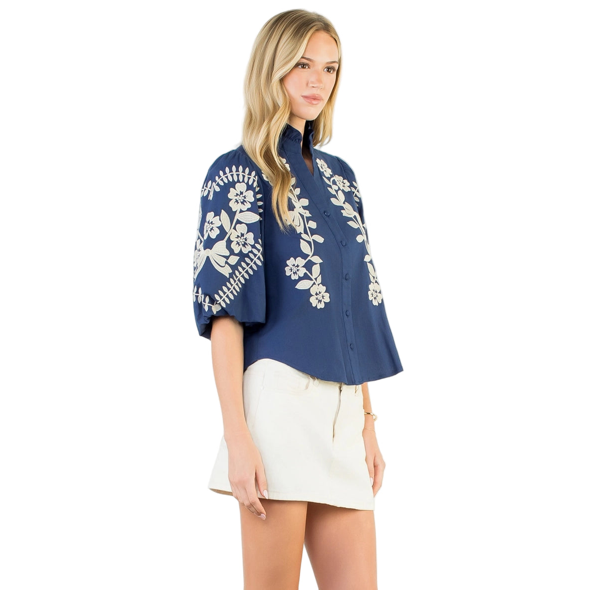 Floral Embroidery Top