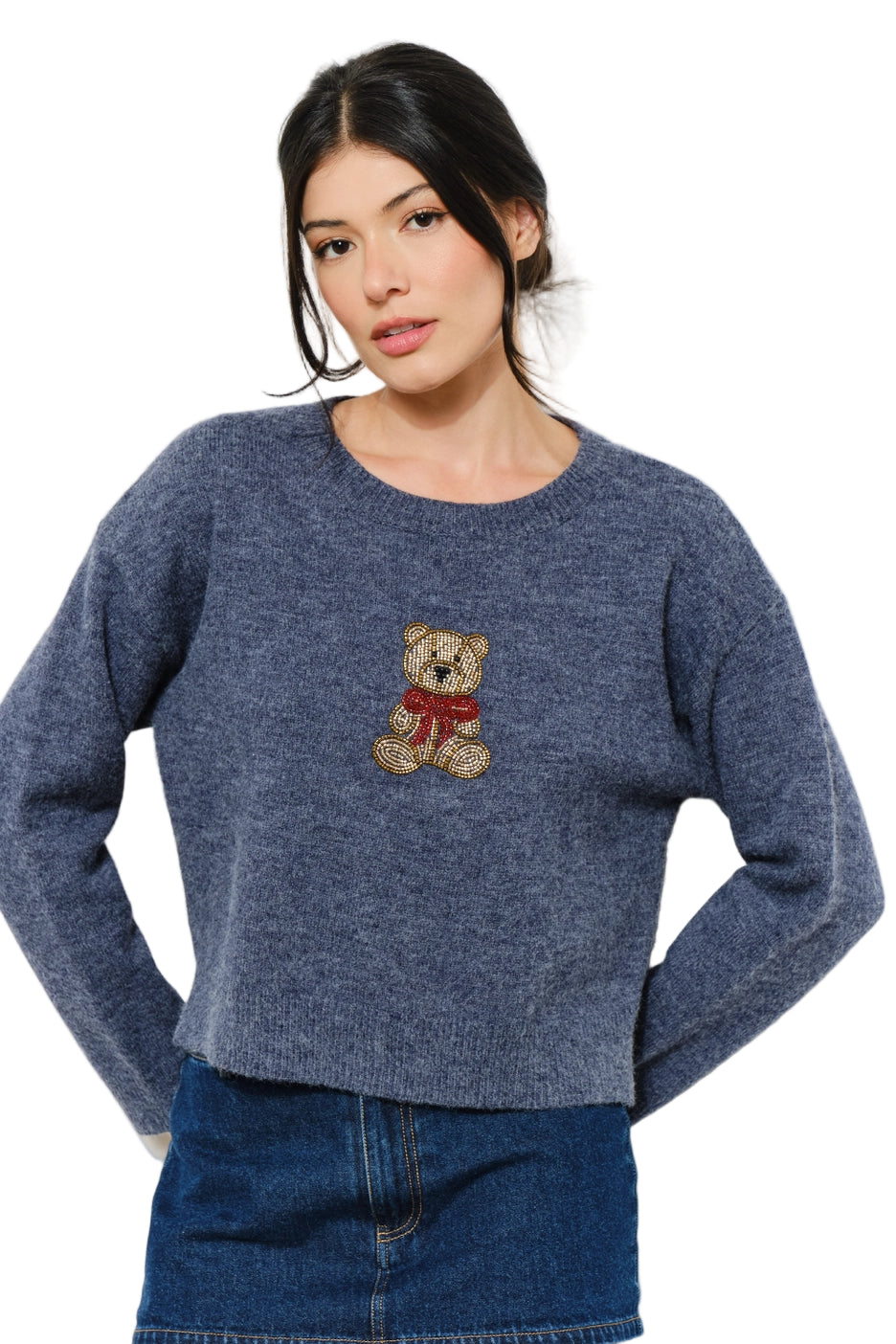 Bear Beaded Sweater