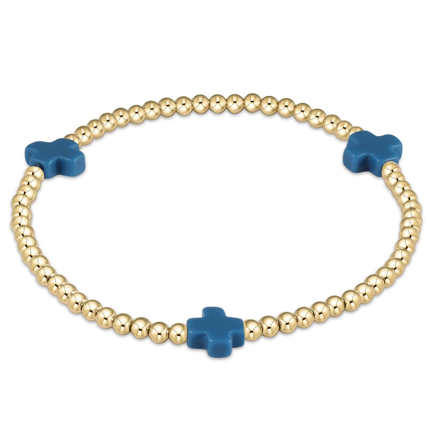 Gold Cross 3mm Enewton Bracelet