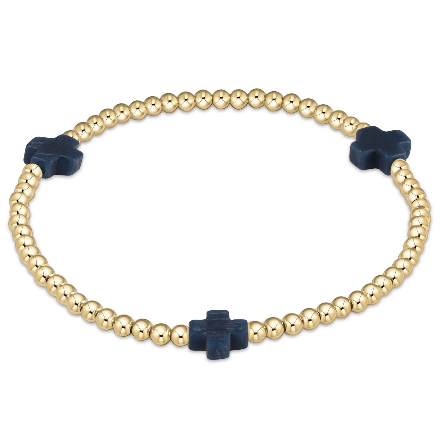 Gold Cross 3mm Enewton Bracelet