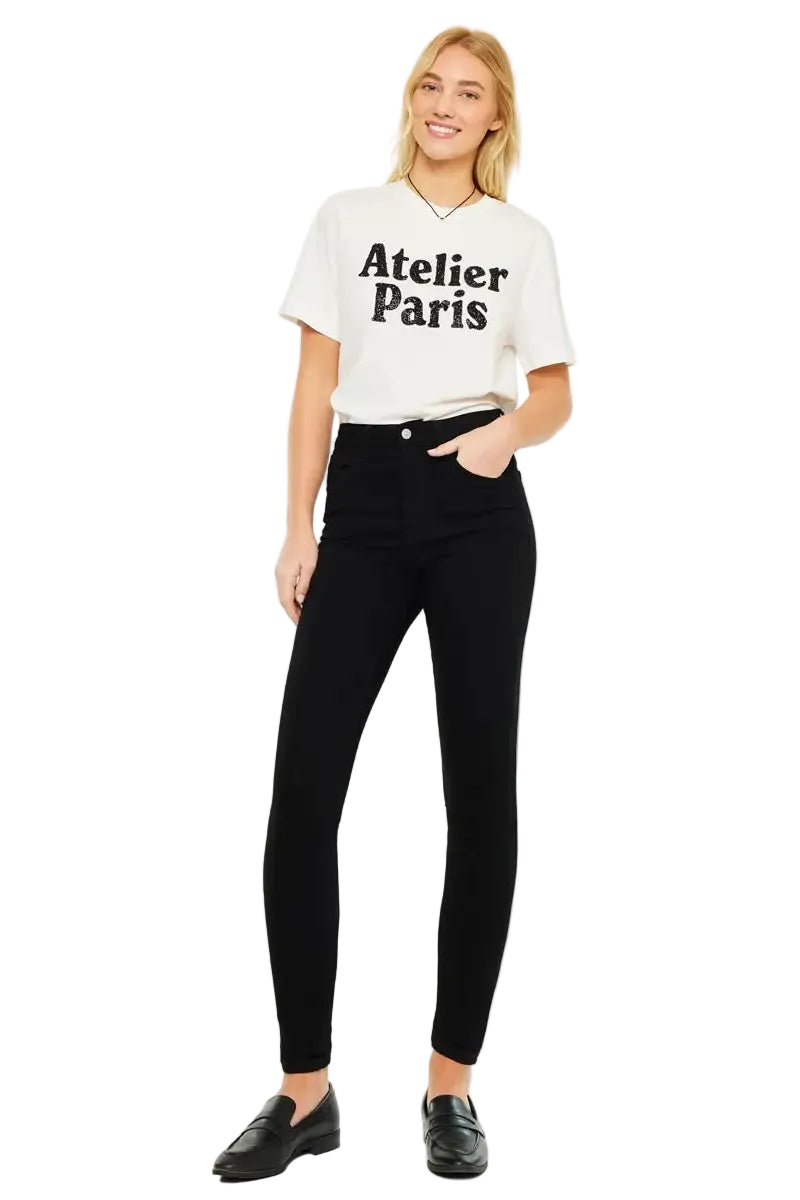Black High Rise Super Skinny Jeans